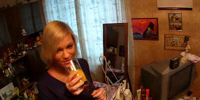 Full-bosomed blonde is having POV-style hardcore sex