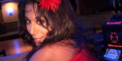 Good looking Latina Gia Steel gets rammed in the club