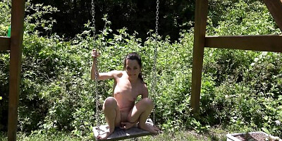 Freya Von Doom's outdoor masturbation movie by ALS Scan