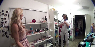 Alluring Dani and Cherie's club sex