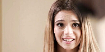 Interracial black and white sex with a long-legged Molly Little