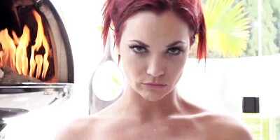 Delightful Jayden's natural tits scene