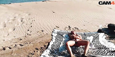 CAM4 featuring GF's real public sex video