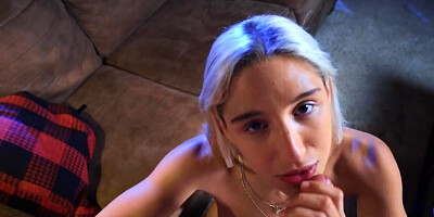 Sweet blonde cheats on asshole husband with his best friend