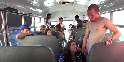 Great idea of fucking in the moving bus full of stranger
