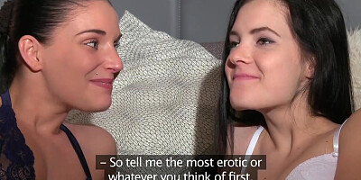 Girlfriends Raven haired pussy eating babes