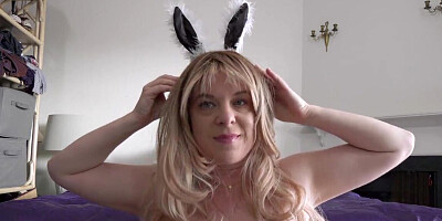 Naughty stepmom takes her boy's beautiful cock on Easter