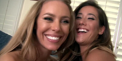 Happy pornstars make each other wet with lesbian licking