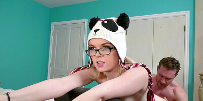 Boobies of love shake wild when partner moves cock in and out