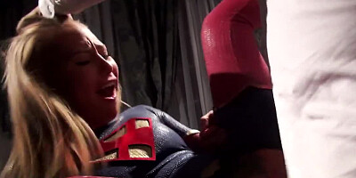 Supergirl fucked hard in her perfect superhero pussy