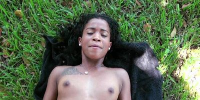 StreetBlowjobs - Minnie Smalls gets cum in her pussy outdoors