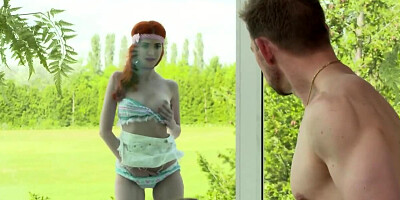 Young woman tempts the older man as his wife joins lovers