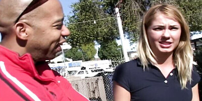 Cutesy Shane Diesel and Kylie Richards - pickup clip - Interracial Pass