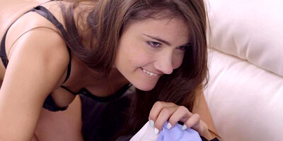 NubileFilms: Adria Rae is a shaved brunette