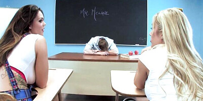 School (18+) smut with outstanding Capri Cavanni and Alison Tyler from PUBA