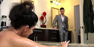 India Summer riding the huge dick of her hung stepson