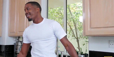 Black plumber's visit leads directly into sex