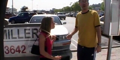 Girl gets in van to have group sex with strangers