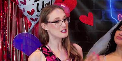 Model media scene with well-proportioned Michael Vegas and Mona Azar from Jerkaoke