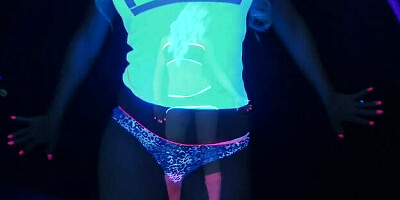 Samantha's silicone tits action