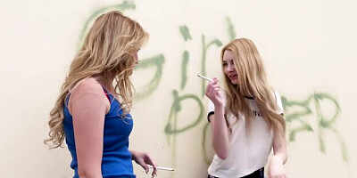 Smoking porn with desirable Sean Michaels and Britney Light from Interracial Pass