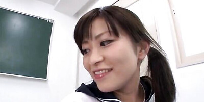 Cumshot sex with delicate Aika Hoshino and Aika from Jav HD