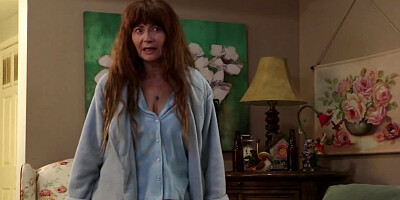 A girl is getting penetrated by a dude on the sofa in front of his wife