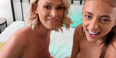 Share My BF - Busty Emma Hix fantasy fingering in the bed