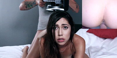 Judy Jolie nailed and facialized by Ike Dieze, before the camera