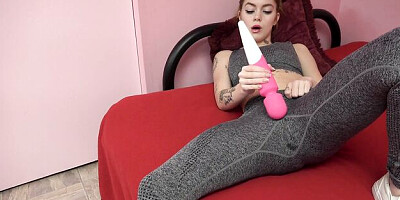 Pussy masturbation action with luring Sage Fox from Homegrown Video
