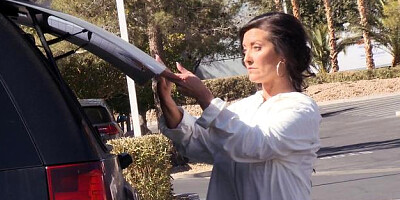 MommyGotBoobs: Sammy Brooks in thong escorted by Xander Corvus