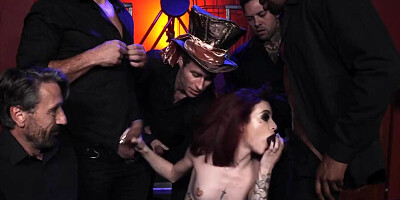 Insatiable MILF moans having wild DP gangbang