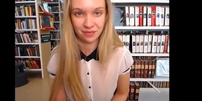 Ugly Teen Girl Flashing In The Library