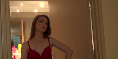 Babe wakes old guy up due to porn skills