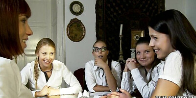 Harmonious Cindy Hope and Brandy Smile at lesbian movie