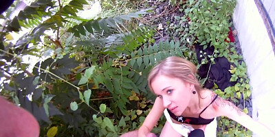 Cameraman is happy to film Angel Piaff sucking and fucking