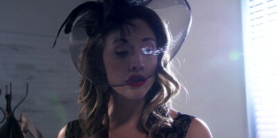 A brunette that has a classy outfit is fucked by a private dick