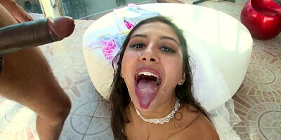 Swallowed - Gianna Dior threesome at wedding