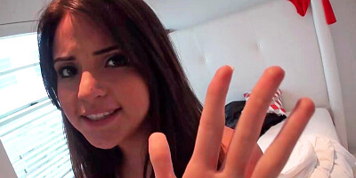 Hot roommate is exposing her tight ass and pussy