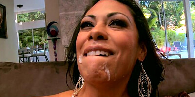 BigWetButts: Tanned Cassandra Cruz craving swallow