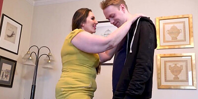 Ginger lad with a girthy schlong has sex with a GILF