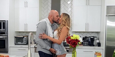 Busty top pornstar's most delicious dinner ever