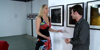 Julia Ann gets cock between her tits