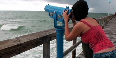 StreetBlowjobs: Caucasian Jennifer pussy eating