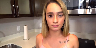 Incredibly cute blonde agrees to fuck for some money