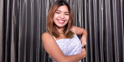 Petite Latina girl demonstrates her oral skills POV style