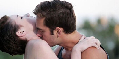 Sensual night sex session with a hot brunette girlfriend Emma Snow