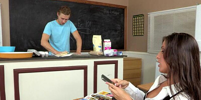 Big Tits at School - Kortney Kane reverse cowgirl