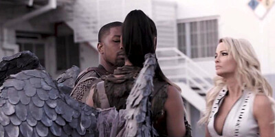 Fallen angel is obedient and doing dirty things with archangel