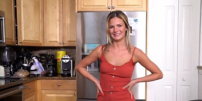 Slutty MILF blows stepson and gets fucked to the balls